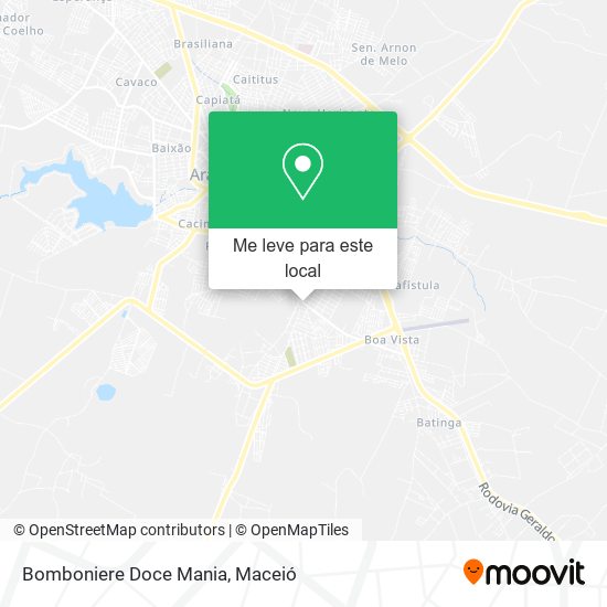 Bomboniere Doce Mania mapa