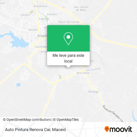 Auto Pintura Renova Car mapa