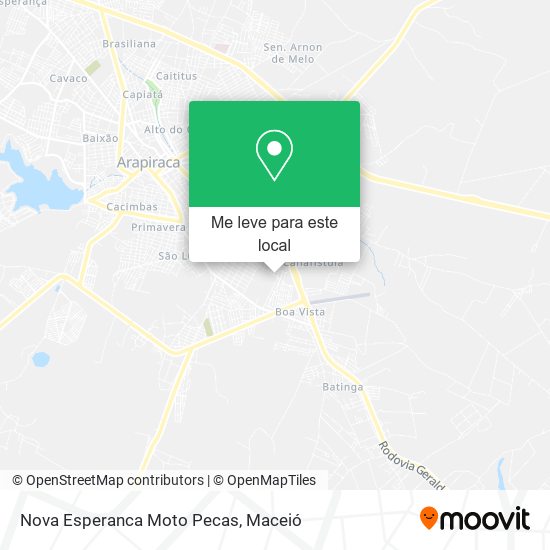 Nova Esperanca Moto Pecas mapa