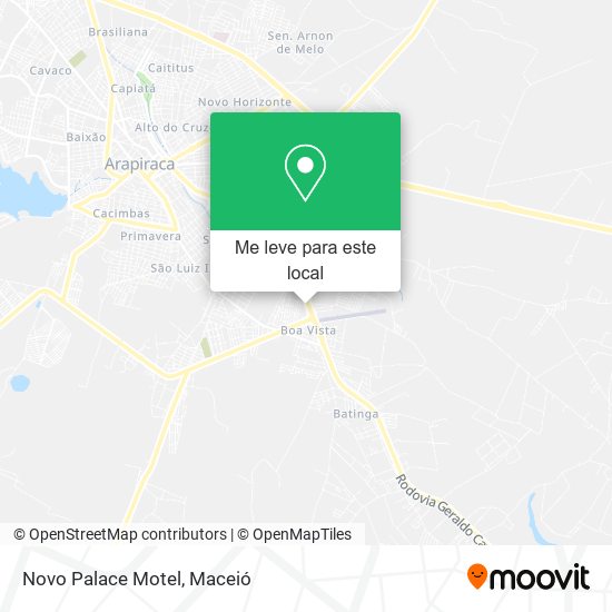 Novo Palace Motel mapa