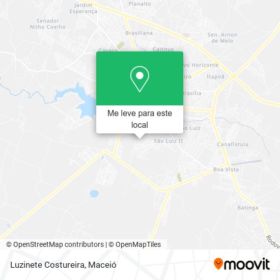 Luzinete Costureira mapa