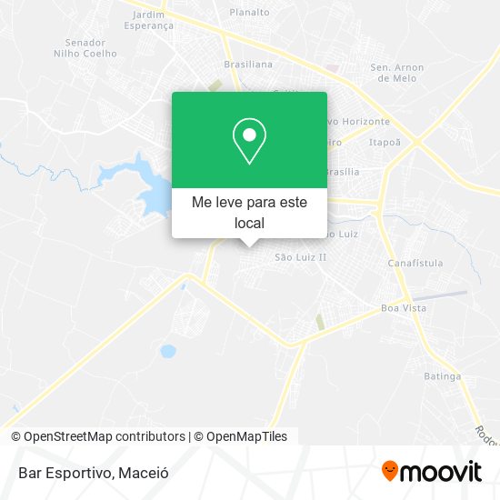 Bar Esportivo mapa