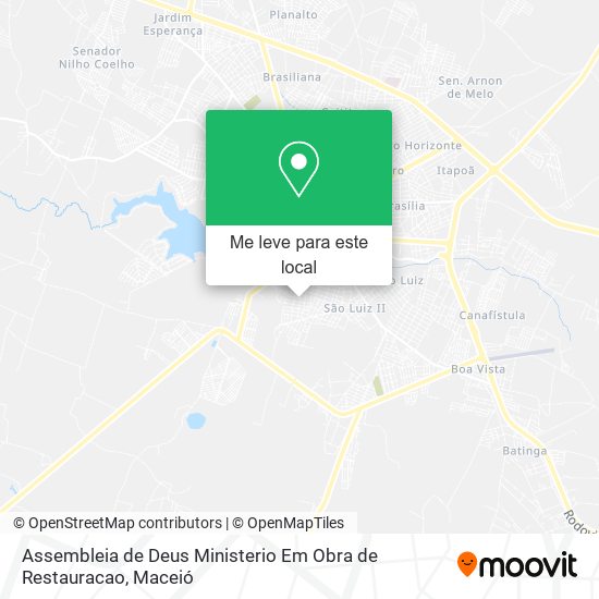 Assembleia de Deus Ministerio Em Obra de Restauracao mapa