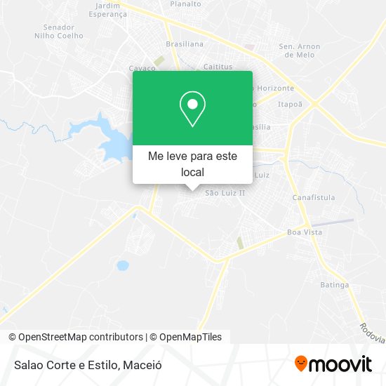 Salao Corte e Estilo mapa
