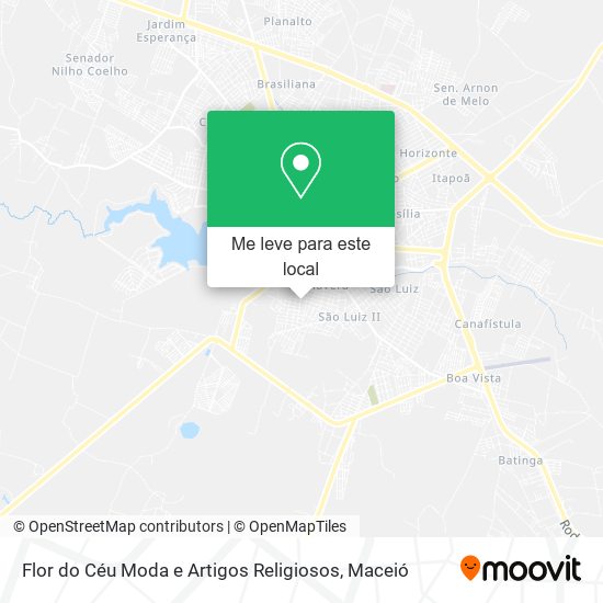 Flor do Céu Moda e Artigos Religiosos mapa
