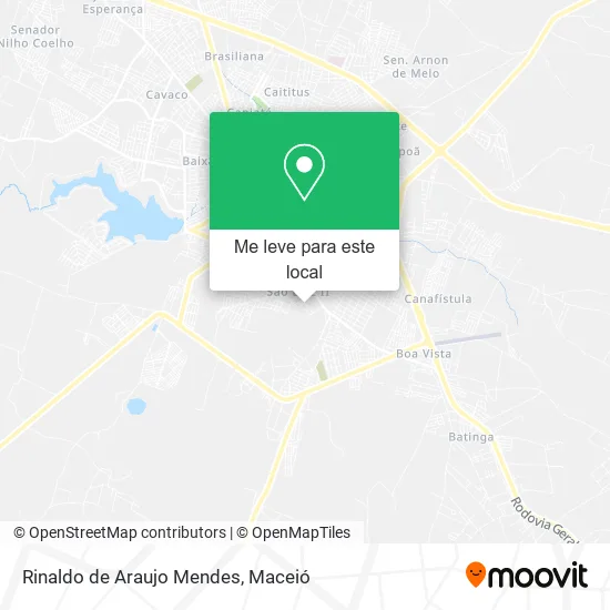 Rinaldo de Araujo Mendes mapa