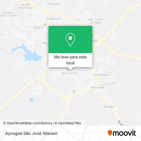 Açougue São José mapa