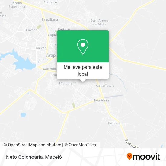 Neto Colchoaria mapa