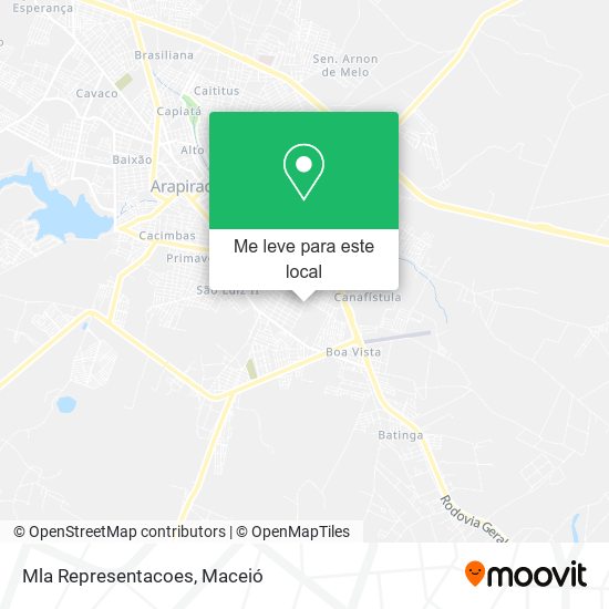 Mla Representacoes mapa