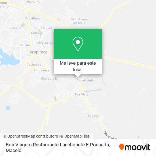 Boa Viagem Restaurante Lanchonete E Pousada mapa