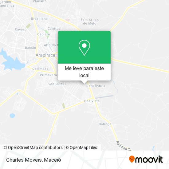 Charles Moveis mapa