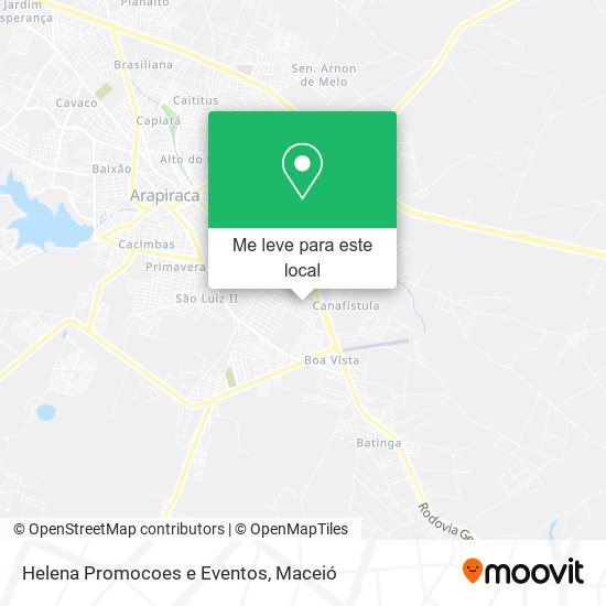 Helena Promocoes e Eventos mapa