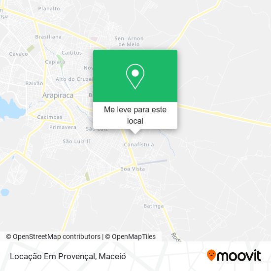 Locação Em Provençal mapa
