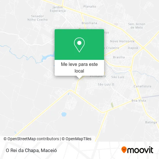 O Rei da Chapa mapa