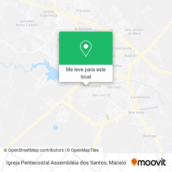 Igreja Pentecostal Assembléia dos Santos mapa