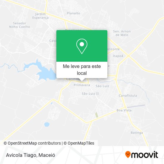 Avícola Tiago mapa