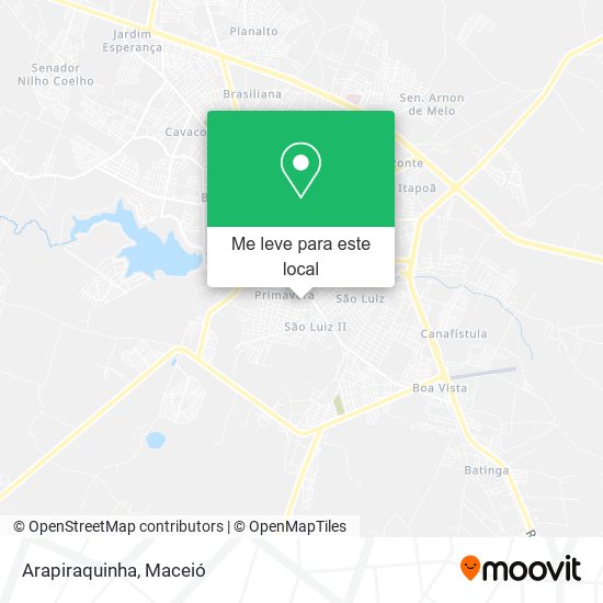 Arapiraquinha mapa