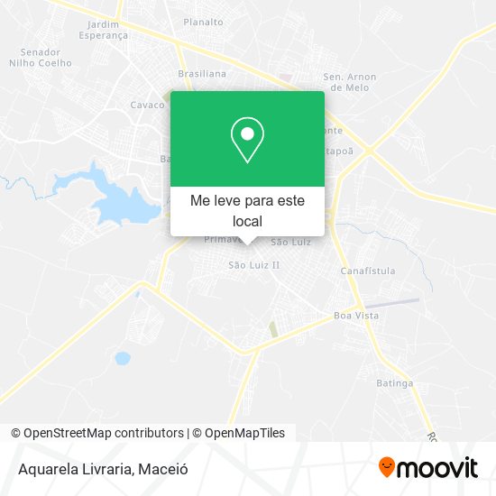 Aquarela Livraria mapa