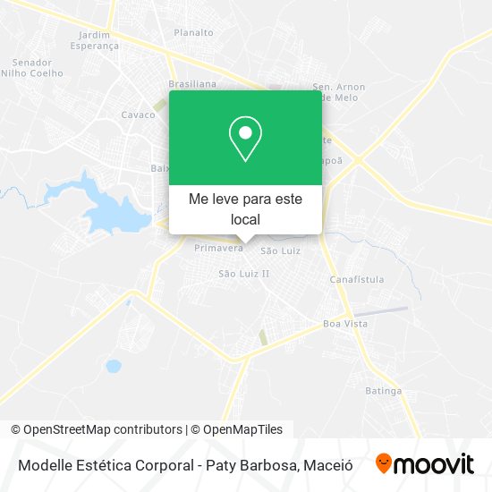 Modelle Estética Corporal - Paty Barbosa mapa