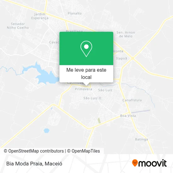 Bia Moda Praia mapa