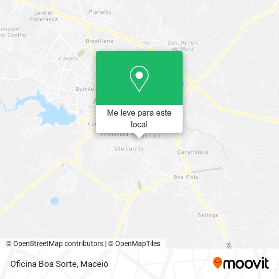 Oficina Boa Sorte mapa