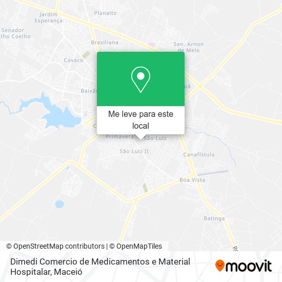 Dimedi Comercio de Medicamentos e Material Hospitalar mapa