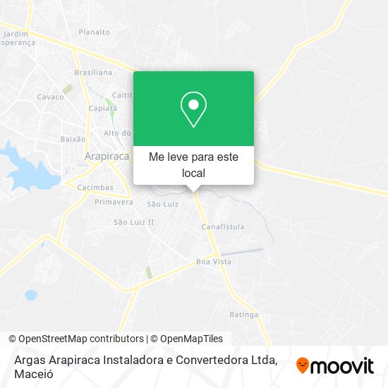 Argas Arapiraca Instaladora e Convertedora Ltda mapa