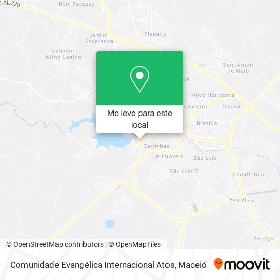 Comunidade Evangélica Internacional Atos mapa