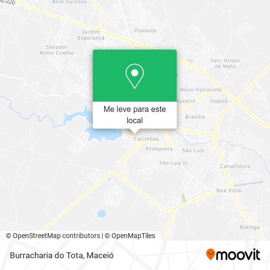 Burracharia do Tota mapa