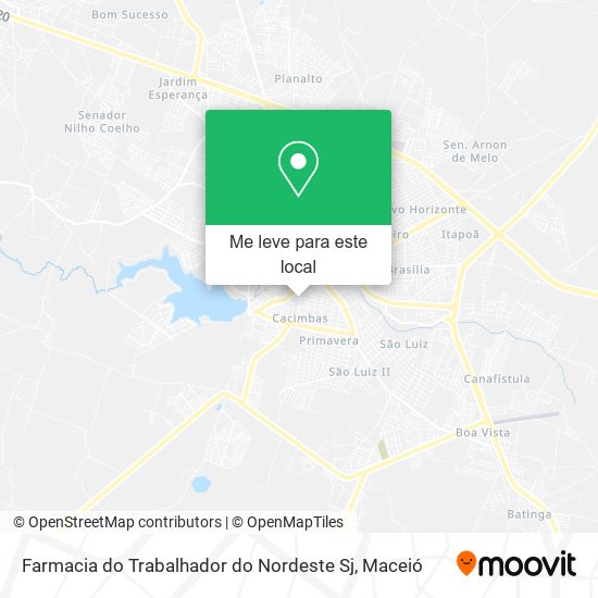Farmacia do Trabalhador do Nordeste Sj mapa