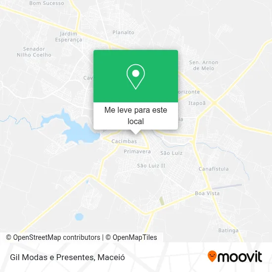 Gil Modas e Presentes mapa