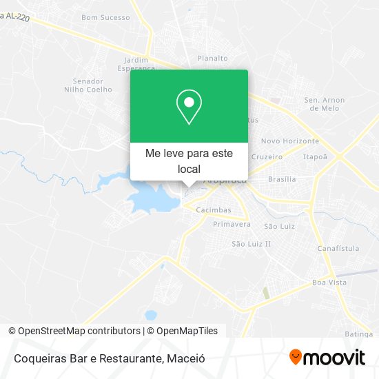 Coqueiras Bar e Restaurante mapa
