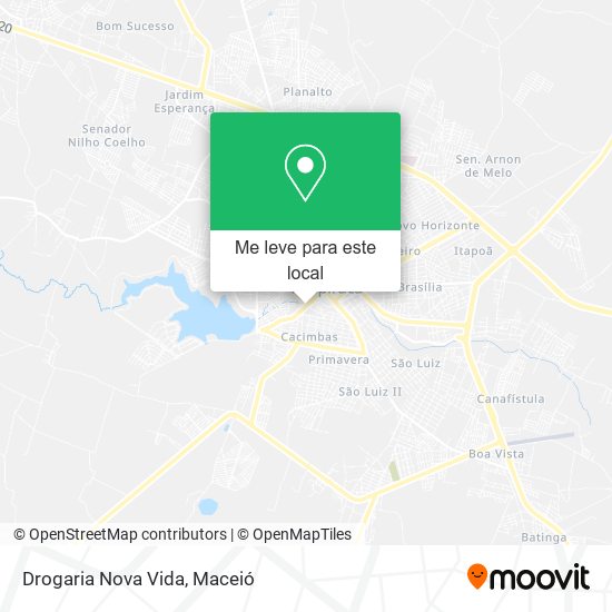 Drogaria Nova Vida mapa