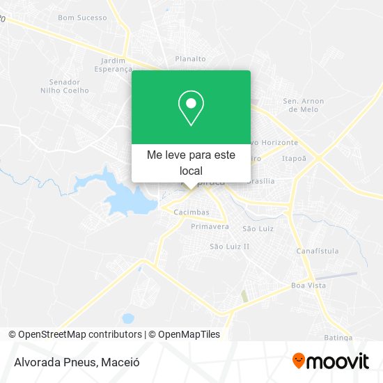 Alvorada Pneus mapa