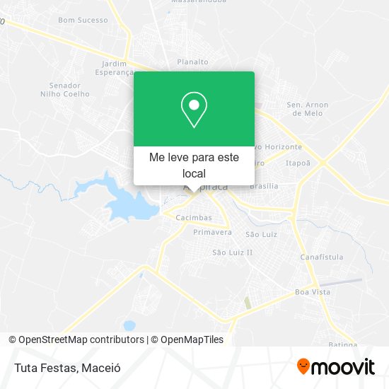 Tuta Festas mapa