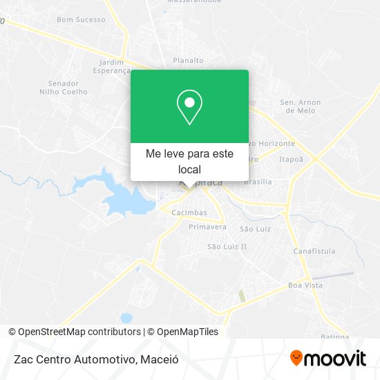 Zac Centro Automotivo mapa