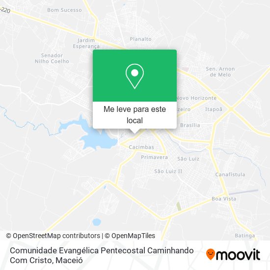 Comunidade Evangélica Pentecostal Caminhando Com Cristo mapa