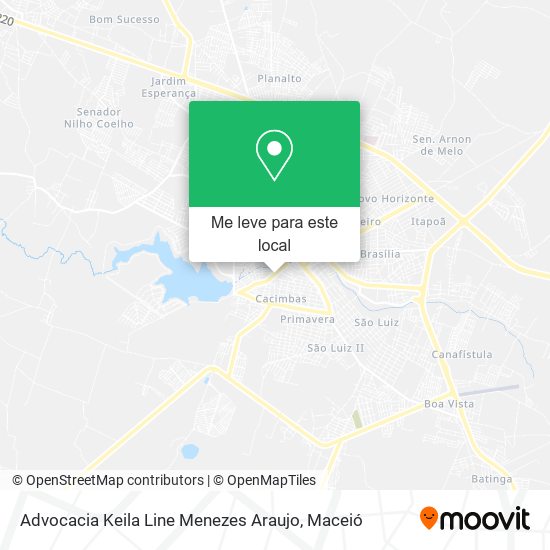 Advocacia Keila Line Menezes Araujo mapa