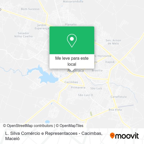 L. Silva Comércio e Representacoes - Cacimbas mapa