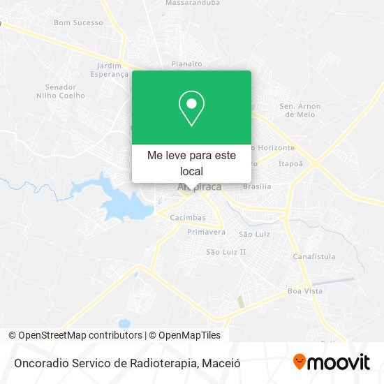 Oncoradio Servico de Radioterapia mapa