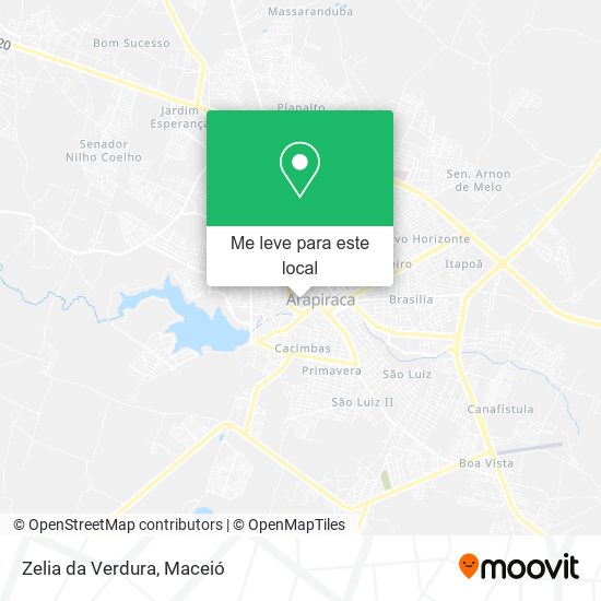 Zelia da Verdura mapa