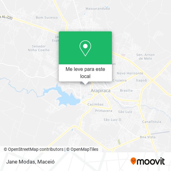 Jane Modas mapa