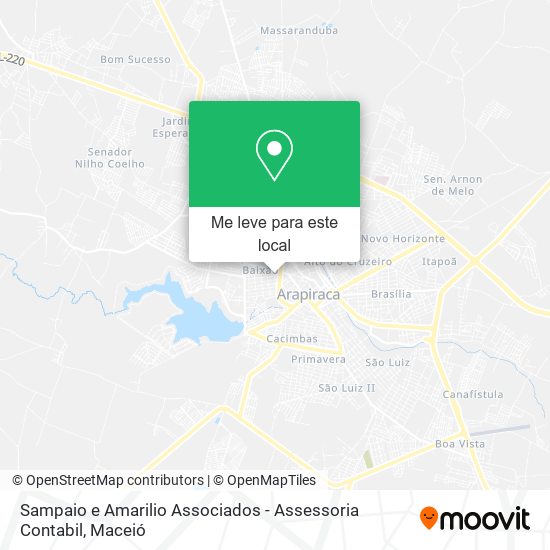 Sampaio e Amarilio Associados - Assessoria Contabil mapa
