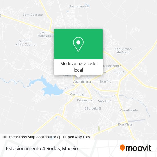 Estacionamento 4 Rodas mapa