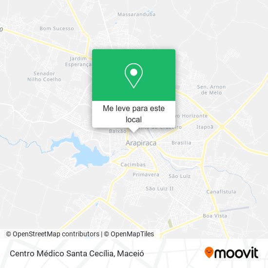 Centro Médico Santa Cecília mapa