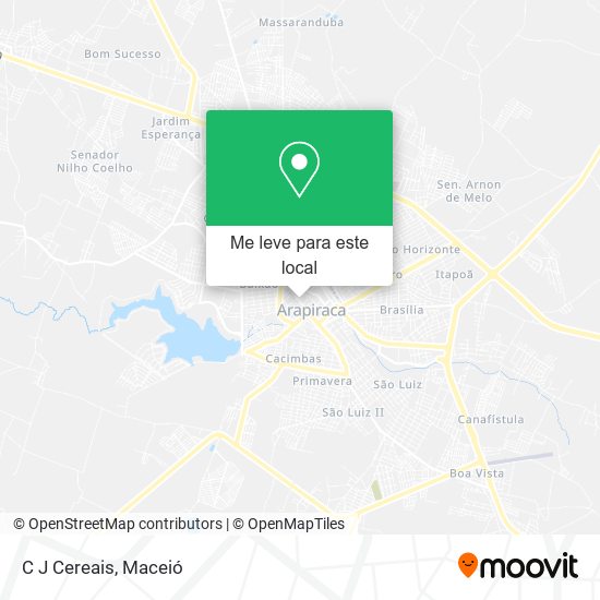 C J Cereais mapa