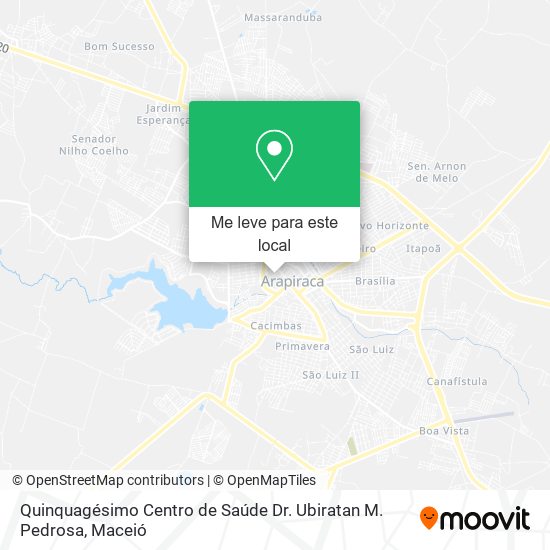 Quinquagésimo Centro de Saúde Dr. Ubiratan M. Pedrosa mapa