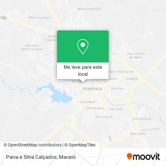 Paiva e Silva Calçados mapa