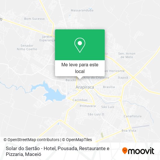 Solar do Sertão - Hotel, Pousada, Restaurante e Pizzaria mapa