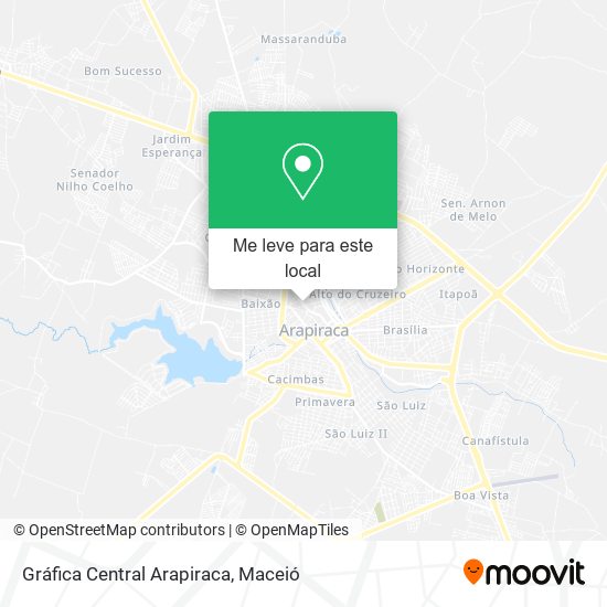 Gráfica Central Arapiraca mapa